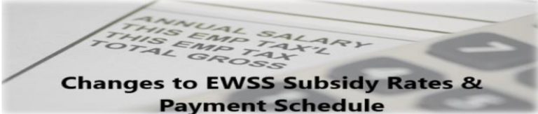 Changes to EWSS subsidy rates and payment schedule – PSC Accountants